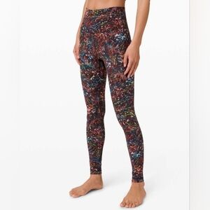 Lululemon Athletica Women's Multicolor Apign "28  Patterned Leggings